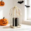 Halloween LED Skeleton Lantern Candle Light, Decorative Horror Prop Ornament