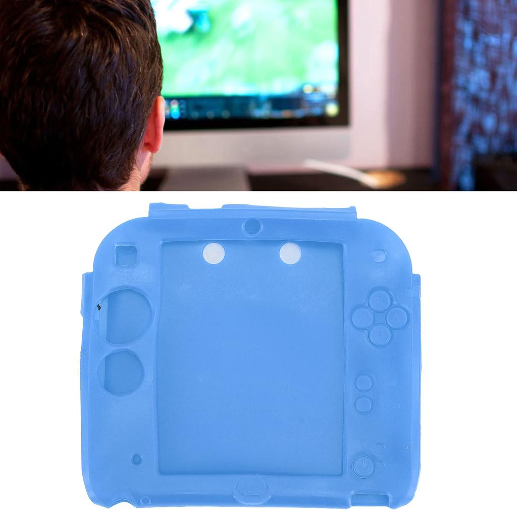 Handheld Game Console Silicone Cover for 2DS Soft Ive Case Scratch Resistant with Top Bottom Screen or