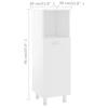 Bathroom Cabinet White 30 x 30 x 95 cm Particleboard