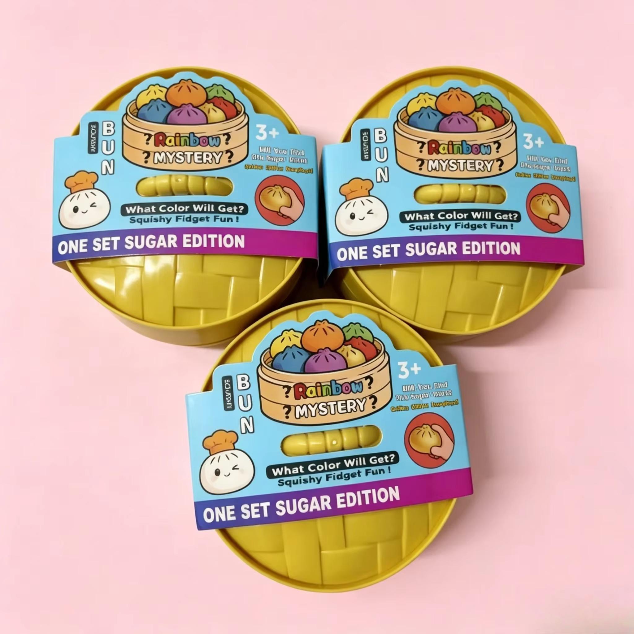Schattige Simulatie Knödel Squishy Veerkrachtige Zachte Knijp Stressbal Met Bamboe Stoommandje Anti-Stress Speelgoed Sensorisch Creatief Cadeau