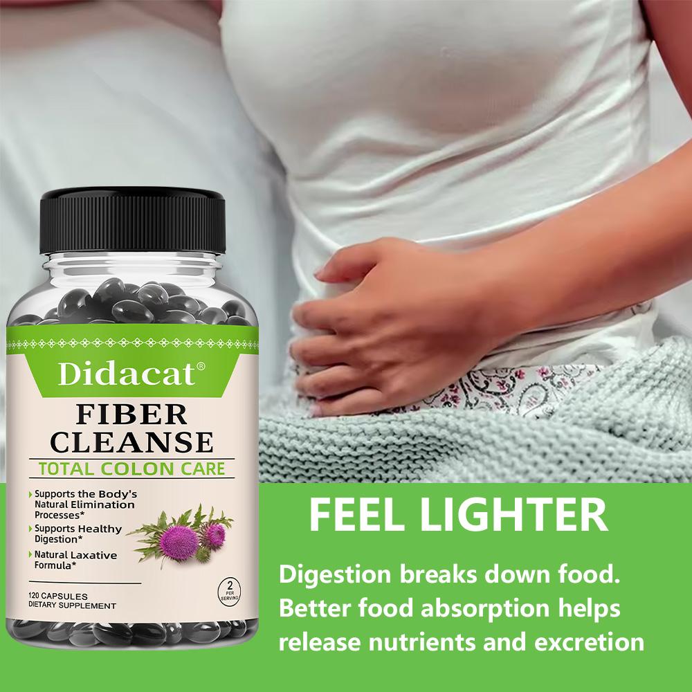 Fiber Supplement Lose Weight Detoxification Promotes Overall Health 120 Capsules