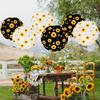 6Pcs Stylish Sunflower Paper Lanterns 8 Inch Hanging Round Lanterns for Indoor and Outdoor Party Decorations