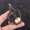 Tree Of Life Rhodochrosite Pendant Copper Wire Wrapped Pendant Gemstone Pendant Very Pretty Copper Jewelry Anniversary Gift Handmade Jewelry