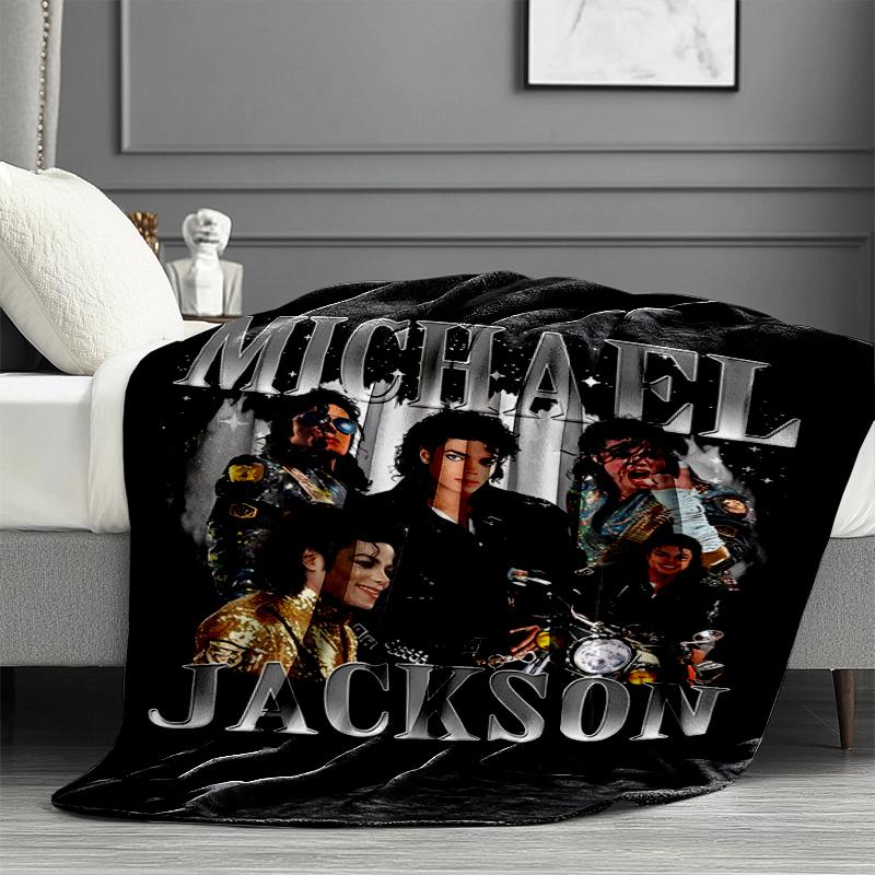 Coperta Stampata Michael Jackson - Morbida e Confortevole, per Camera da Letto, Viaggio, Divano, Decorazione Casa - Regalo di Compleanno Natale per Amico