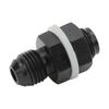 Fuel Cell Bulkhead Fitting with PTFE Washer Black Anodized 6061‑T6 Aluminum Alloy Connector for Most Fluid