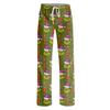 Women's Casual Christmas Print Pants with No Pockets for Holiday