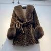 Leopard Print Mink Fur Mink Coat Short Style 2025 Winter Fashion New Mink Coat Imitation Fur Fur Imitation Mink