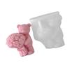 Cute Candle Mold,Bear Silicone Mold for Candle Making Bear Candle Mold for Diys Handmade Soap,Aromatherapys Candle