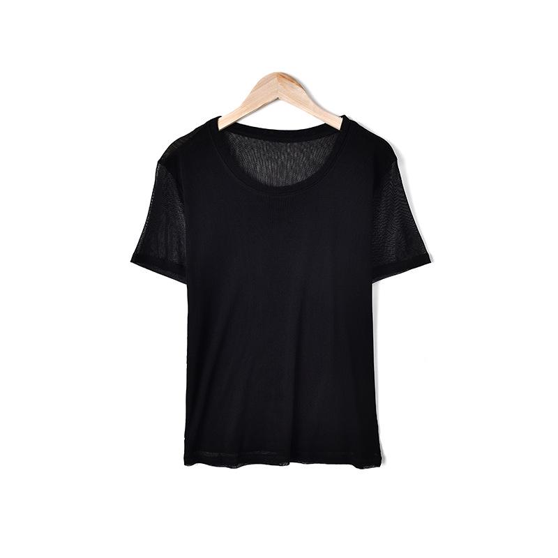 

Yu Yue 2025 Mulberry Silk Women s Mesh Sun Protection Short Sleeve Top XXL