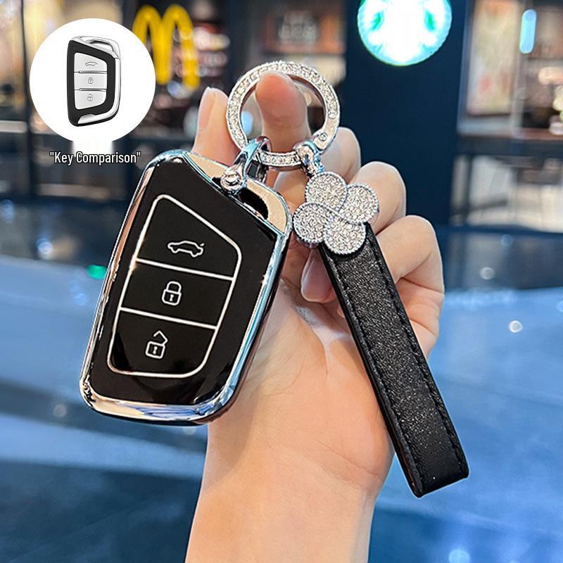 JAC Car Key Cover for Jiayue A5, X4, X7, iC5, iEVS4/7S/T8, and Ruifeng S4/S7/M6