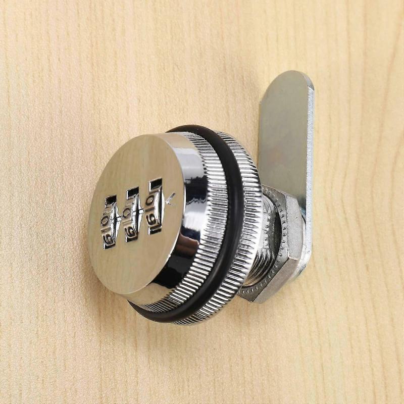 10x Alloy Code Combination Cam Lock Keyless Post Mail Box Cabinet Rv 3 Dial Silver