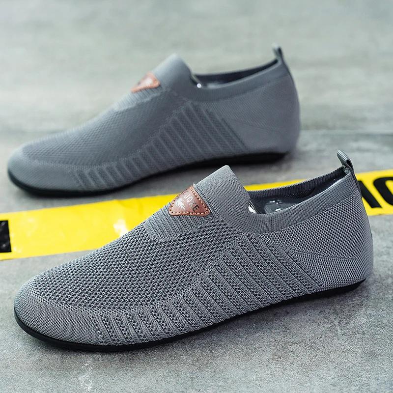 MAEDEF Men's Shoes Breathable Loafers Men Shoes Lightweight Home Bedroom Slippers for Men Comfortable Walking Shoes