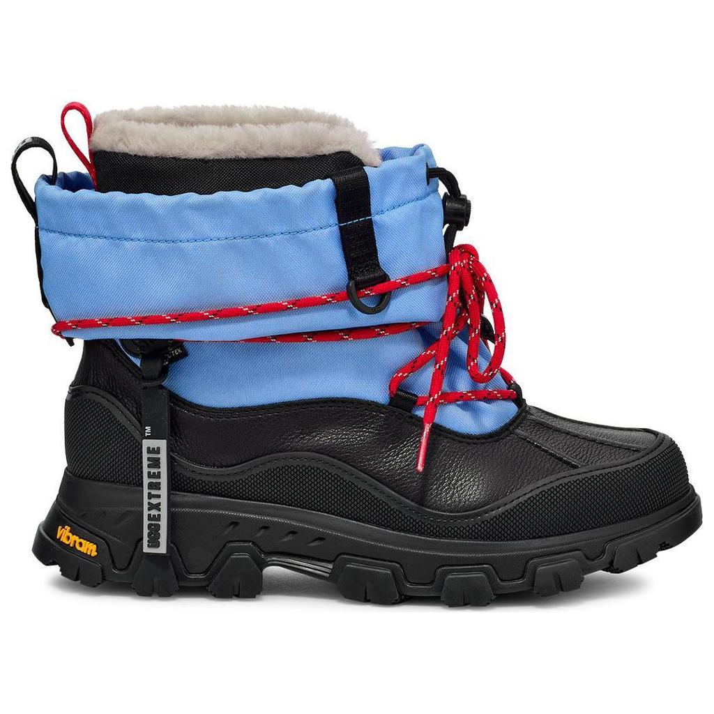 UGG Cow Leather Short Outdoor Boots Women's Sky Blue/Black 1161890-BKYB