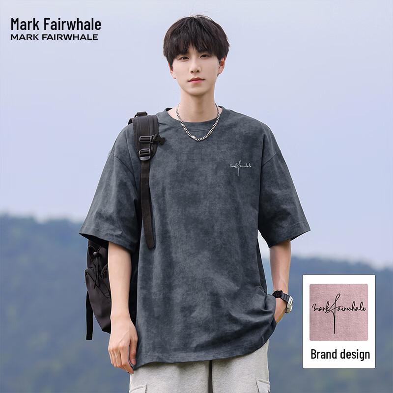 Mark Hua Fei Men's American High Street Tie-dye Cotton T-shirt