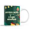 Mug - Christmas Mug Judge Woman - Green - 325 Ml - Dishwasher & Microwave