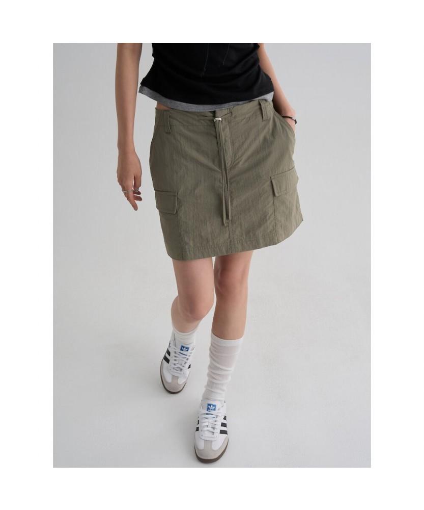8SECONDS Cargo Mini Skirt Khaki