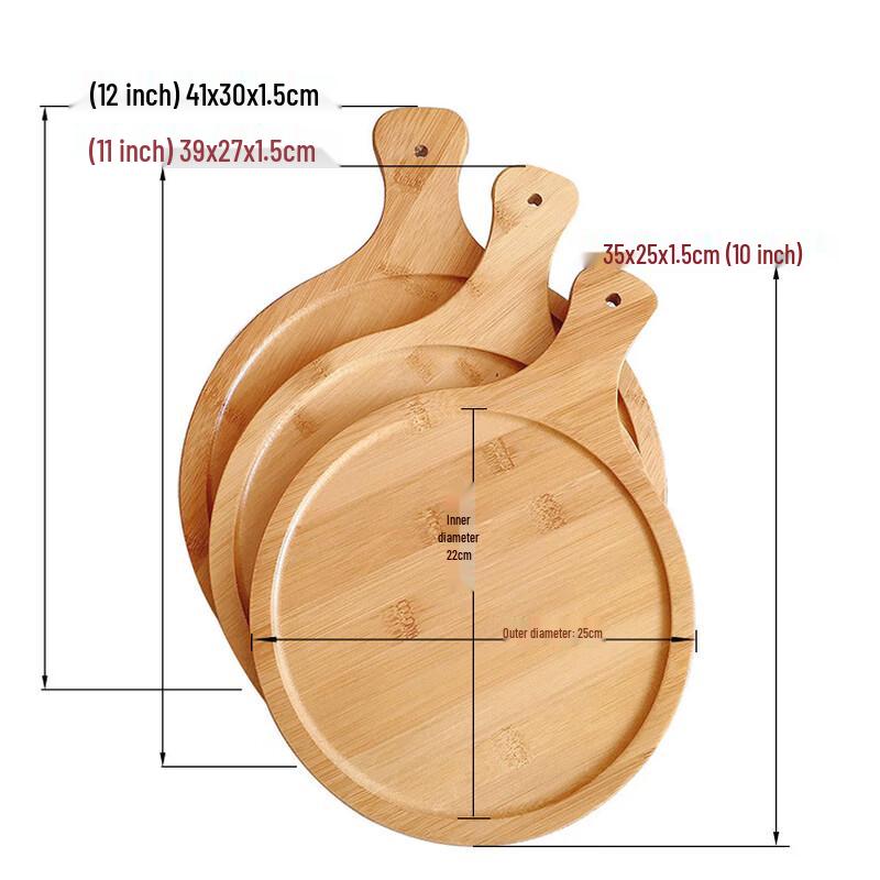 SMVP Bamboo Wood Serving Tray