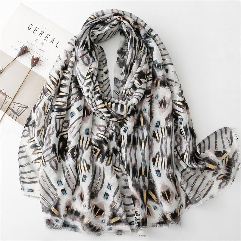 Luxury Bohemian Styles Women Scarf Summer Beach Shawl Cotton Linen Feeling Tassel Pashmina Muslim Hijab Wrap Viscose Turban