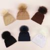 Baby Winter Warm Hats Toddler Pom Pom Beanie Knit Soft Caps For Boys Girls Cotton Elastic Children Bonnet Hat Beanies Girls Caps