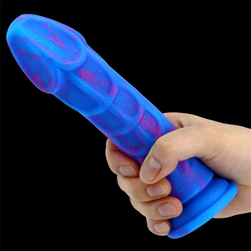 Mixed Color Liquid Silicone Eggless Simulation Penis Dildo Female Masturbation Device Anal Anal Plug Anal Expansion Device