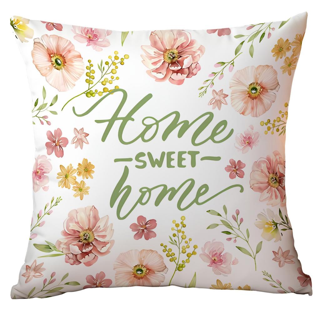 New Easter Pillowcase Cute Pink Rabbit Home Living Room Sofa Cushion Pillowcase