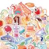 40Pcs Graffiti Stickers Cute Laptop Drinks Animal Decorative Waterproof Pvc Dessert Decals Suitcase Phone Case Diy