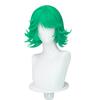 Terrible Tornado Tatsumaki Cosplay Wig Anime DokiDoki Women Green Short Hair Cosplay Heat Resistant Wig Free Cap
