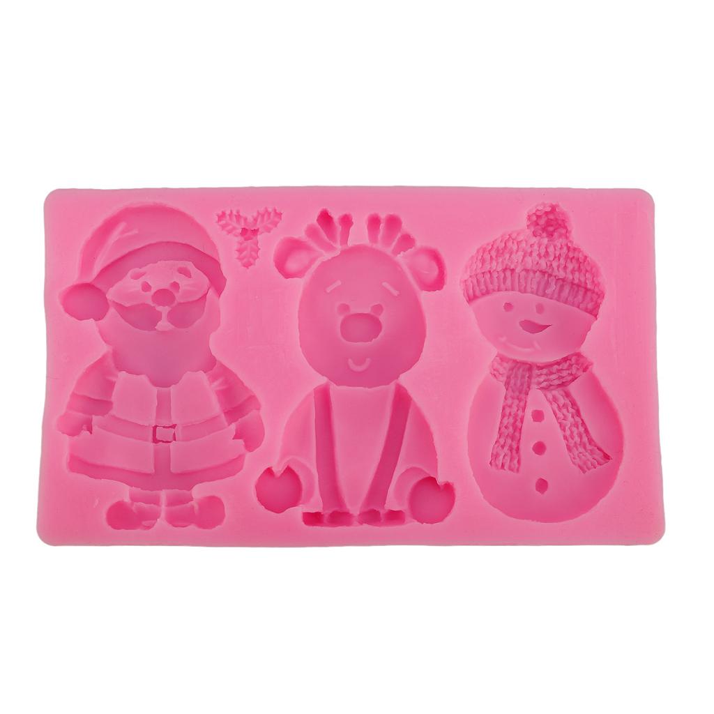 Crăciun Silicon Modelare Ren Om de Zăpadă Formă Moș Crăciun Antiaderent Reutilizabil Crăciun Modelare pentru Copt pentru Bomboane