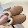 Women's Large Size Soft Sole Heightening Warm Fur One Winter Non-slip Snow Boots Plush Lining Outdoor Sports Cotton Boots