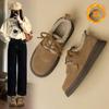 Retro Women's Autumn and Winter New Warm and Plush Thick-soled Snow Cotton Shoes