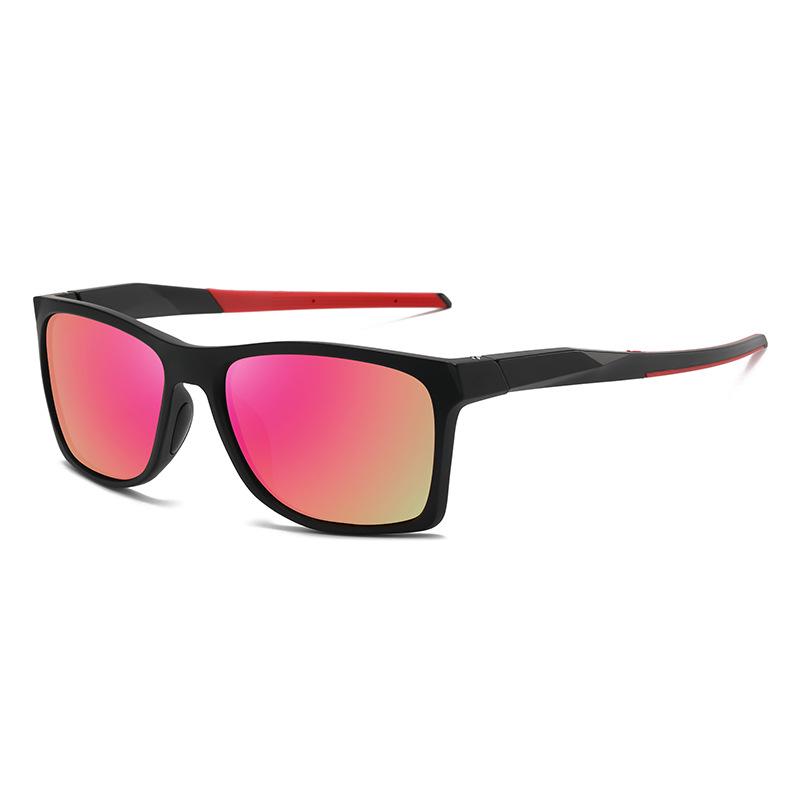 Ultra-Light Men's Polarized Square Sunglasses with Anti-Slip Large Frame for Driving and Cycling.