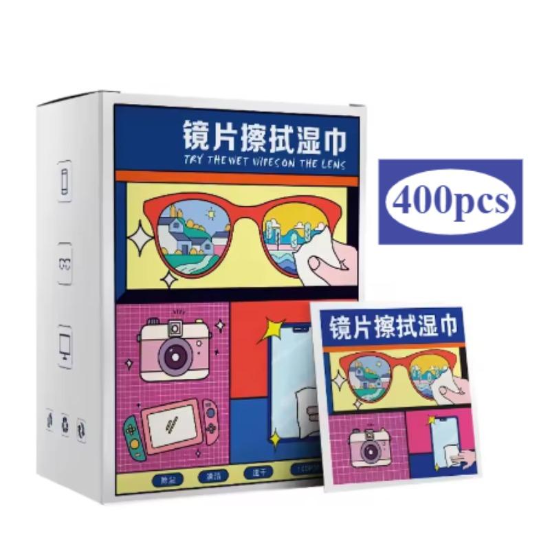 40Pcs/Box Screen Cleaner Wipes Phone Glasses Camera Lens Helmet Mirror Gaming Cleaner Polymer Screen Cleaning Kit for TV Laptops