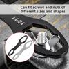 2Pcs All In One Universal Wrench Tool Set Adjustable From 8 To 24 Mm for Auto Repair and Motorcycle Bicycles Adjustments