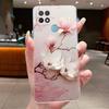 For Oppo A15 CPH2185 Case A15S CPH2179 Clear Fashion Butterfly Flowers Painted Soft TPU Back Cover For Oppo A15 A15S Phone Case