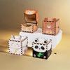 Color Print Hand Crank Musical Boxes Puzzle Structure Cartoon Animal Music Box  Children's Toys