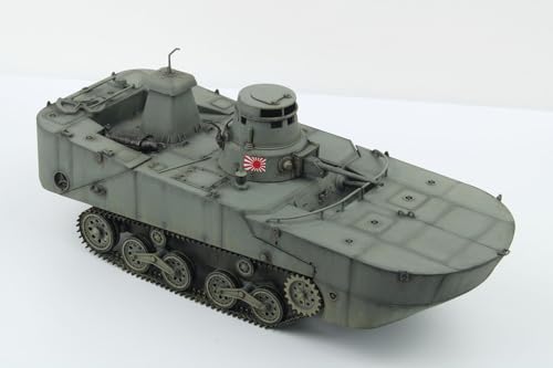 PLATZ/MONO Dragon 1/35 Scale Tanks of the World 11 WWII Japanese Navy Type 2 Ka-Mi Seaborne Configuration (Late Float Type) Plastic Model MD011 (Tank)