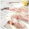 Ins Floral Phone Crossbody Strap Detachable Long Phone Case Lanyard Cute Fabric Shoulder Wrist Chain Mobile Phone Camera Pendant