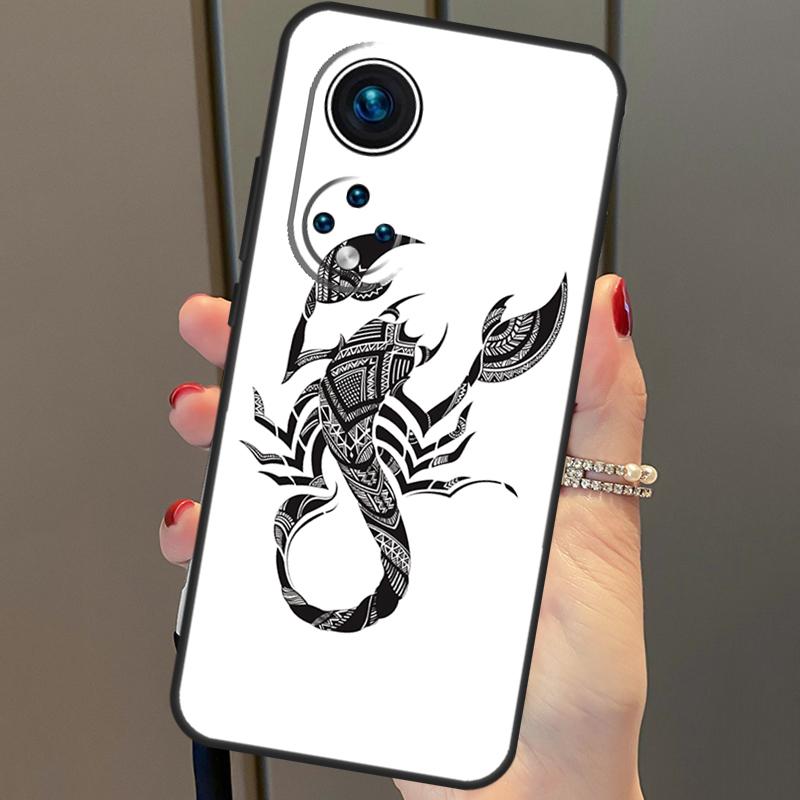 Scorpion For Huawei P20 P30 P40 Lite Pro P Smart 2019 Nova 9 5T Phone Case For Honor 50 8X 9X 10i