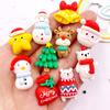 Resin Kawaii Colorful Santa Trees Elk Snowman Bells Star Flatback Cartoon Christma Figurine 10PCS Scrapbook DIY Decor Crafts