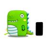 School bag new dinosaur school bag boys and girls cute cartoon hard shell backpack eyes luminous