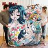 Super GALS 2D Flat Pattern Flannel Blanket High quality All Seasons Warmth and Comfort Perfect for Christmas Gifts.DMT0925206