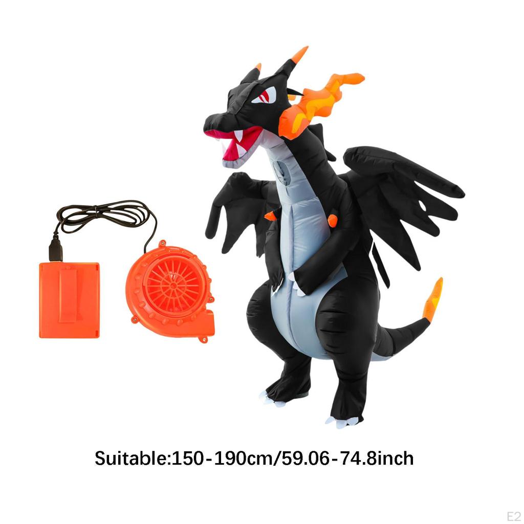 Inflatable Dinosaur Costume for Men Women Cosplay Stage Performance Holiday