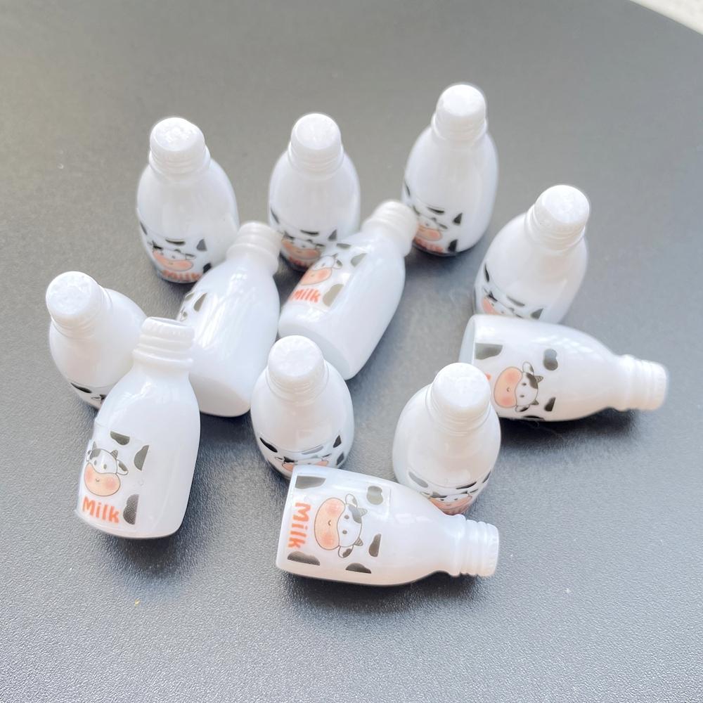 10PCS Cute white cartoon 3D milk beverage bottle for Scrapbooking, Wedding Decor & DIY Jewelry Making Accessories