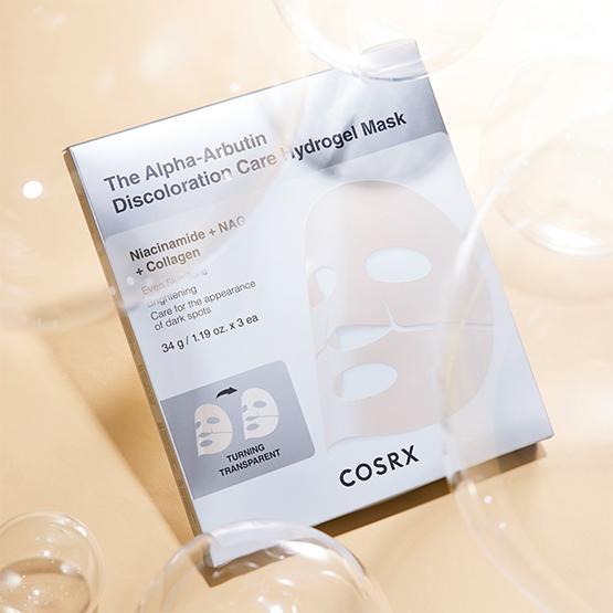 COSRX Die Alpha-Arbutin Verfärbungspflege Hydrogelmaske 34g*3 Stück