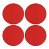 uxcell 4pcs 45mm Badge Decal Sticker Wheel Center Hub Cap Emblem Car Universal Red