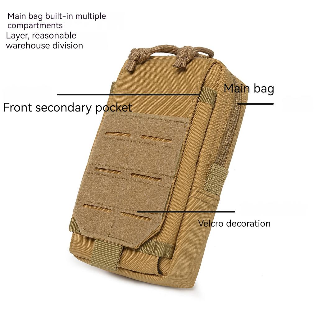 Rilibegan Waist Bag Portable Camouflage Outdoor Multifunctional Waterproof Casual Comfortable Toolkit Tactical Mobile Phone Bag