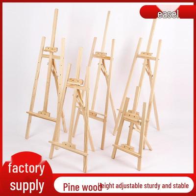 Adjustable Solid Pine Wood Easel for Art Students - Wedding Welcome Sign, Sketch & Oil Painting Display Stand.