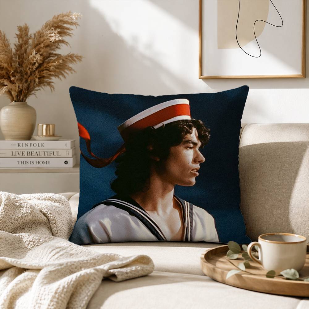 Singer CConan Gray Wishbone Pillow Case for Sofa Living Room Home Office Decor Protective Cover