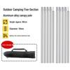 ZISIZ Aluminum Alloy Canopy Support Poles