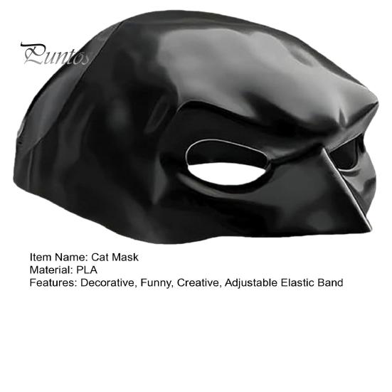 Comfortable Cat Face Mask Bat Mask, Funny Helmet, Hat Cosplay Costume, Adjustable Pet for Holiday Costume Gear Halloween Party Photo Props,